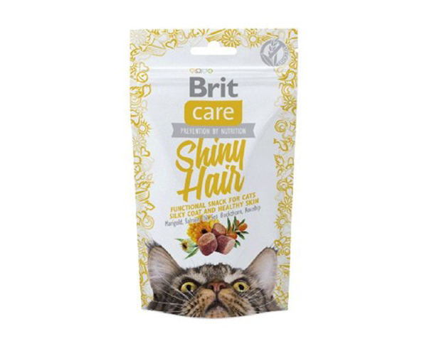 Poza cu Brit Care Cat Snack SHINY Hair - cat treat - 50 g