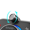 Poza cu SAVIO FM transmitter, Bluetooth 5.0, QC/PD 3.0 charger, ENC, AUX OUT, Micro SD, TR-14, black (TR-14)