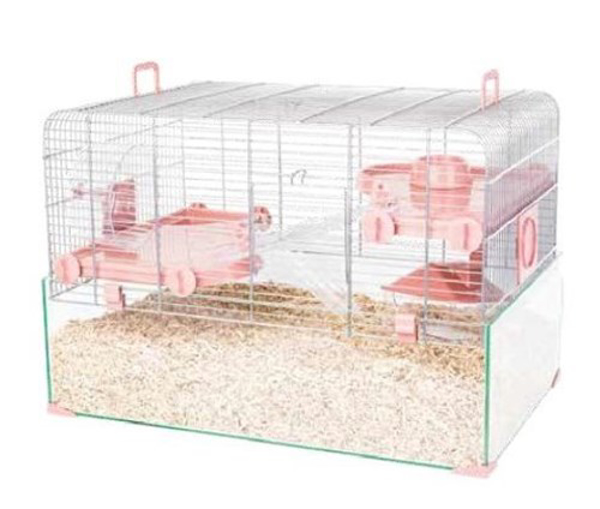 Poza cu ZOLUX Panas Colour 60 - rodent cage - pink (205691ROS)