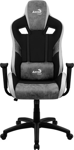 Poza cu Aerocool COUNT AeroSuede Universal Scaun gaming Black, Grey (AEROAC-150COUNT-GREY)