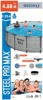 Poza cu Bestway Steel Pro MAX Above Ground Pool Set Round 4.88 m x 1.22 m (Bestway-5619E)