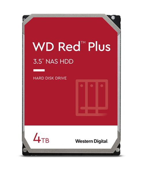 Poza cu Western Digital Red Plus WD40EFPX internal hard drive 3.5'' 4000 GB Serial ATA III (WD40EFPX)