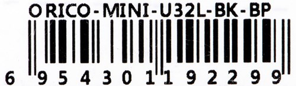 Poza cu ORICO MINI HUB USB-A 3.1, 5GBPS, 3X USB-A, ALU (MINI-U32L-BK-BP)