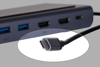 Poza cu UNITEK HUB USB-C 11IN1, USB-C, RJ45, MST, 100W PD (D1022B)