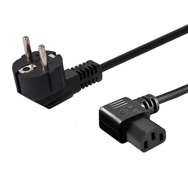 Poza cu Cablu SAVIO CL-115 (IEC C13 M - Schuko M 1,2m black color)