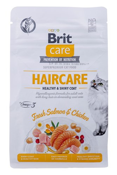 Poza cu BRIT Care GF Haircare Healthy&Shiny dla kota 400g