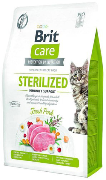 Poza cu BRIT Care Grain-Free Sterilized Immunity - dry cat food - 7 kg