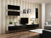 Poza cu Cama Living room cabinet set VIGO 13 white/black gloss