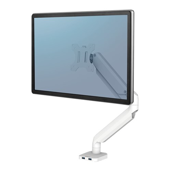 Poza cu Fellowes Ergonomics arm for 1 monitor - Platinum series, white (8056201)