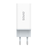 Poza cu SAVIO LA-07 GaN 65W mains charger, USB, QC4.0+, PD 3.0, White (LA-07)