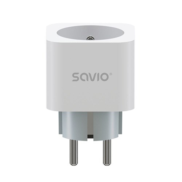 Poza cu SAVIO WI-FI smart socket, 16A, AS-01, White (AS-01)