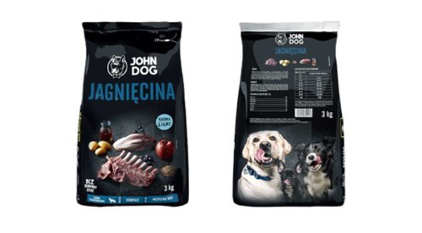 Poza cu JOHN DOG Premium lamb dry dog food - 3 kg