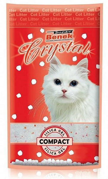Poza cu SUPER BENEK Crystal Compact - Cat litter - 7,6 l