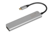 Poza cu iBox IUH3SL4K notebook dock port replicator USB 3.2 Gen 1 (3.1 Gen 1) Type-C Power Delivery 100W Silver (IUH3SL4K)