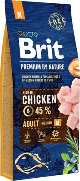 Poza cu Feed Brit Premium By Nature Adult M (15 kg)