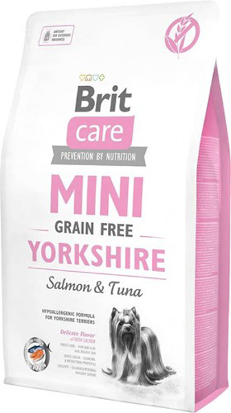 Poza cu Brit Care Mini Grain Free Yorkshire Adult Salmon, Tuna 2 kg