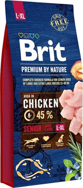 Poza cu Brit Premium by Nature Senior L+XL Apple, Chicken, Corn 15 kg