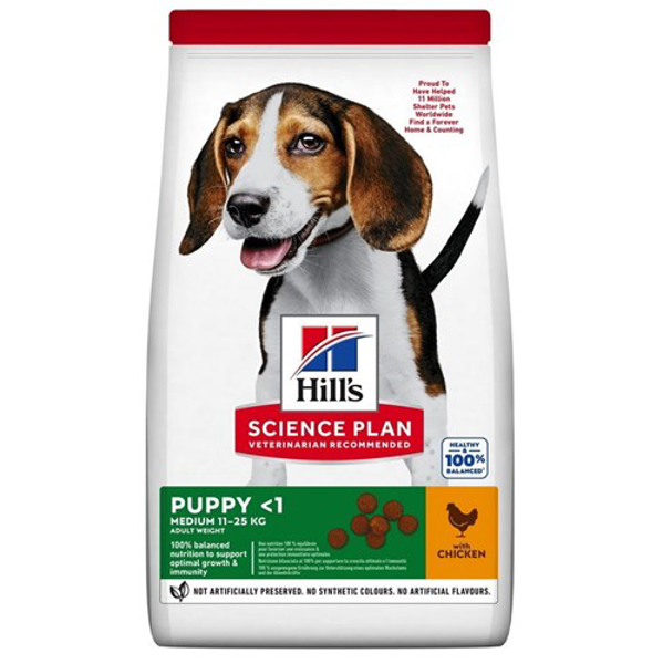Poza cu HILL'S SP Canine Puppy Medium Chicken - dry dog food - 18 kg