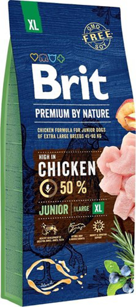 Poza cu Brit Premium by Nature Junior XL Adult Chicken 15 kg