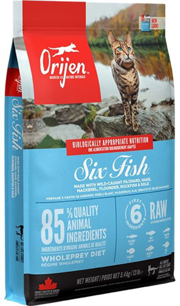 Poza cu Orijen Six Fish cats dry food Adult 5.4 kg