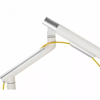 Poza cu ART L-19GD gas assistance 2-9 kg 2x USB 3.0 White Desk mount for monitor LED/LCD 17-32'' (RAMM L-19GD)