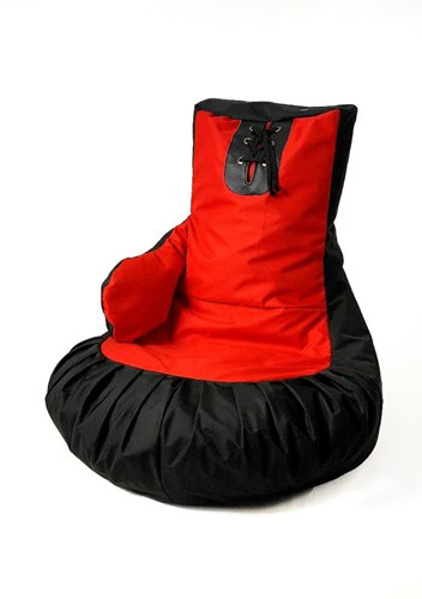 Poza cu Sako bag pouffe boxing glove black-red XL 100 x 80 cm