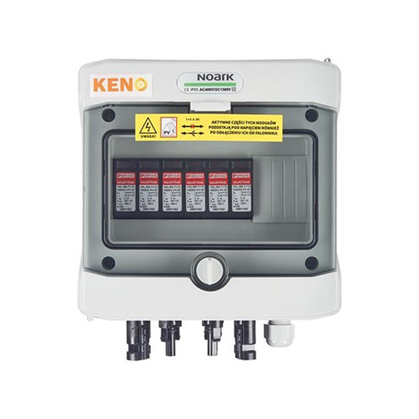 Poza cu Keno Energy Hermetic junction box KENO with surge arrester DC 1000V type 1 + 2, 2x PV string, 2x MPPT