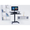Poza cu Maclean MC-835 Portable Desk Electric Height Adjustable 72 -122cm max. 37 kg Control Panel Sit Stand Work Station (MC-835)