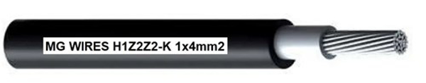 Poza cu MG Wires // 1x4mm2, 0.6/1kV black H1Z2Z2-K-4mm2 BK, 100m package (H1Z2Z2-K-4MM2/100M)