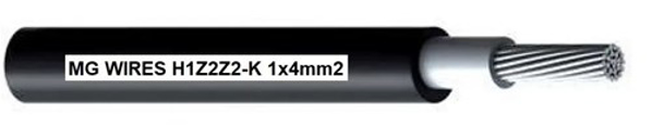 Poza cu MG Wires // 1x4mm2, 0.6/1kV black H1Z2Z2-K-4mm2 BK, 500m spool (H1Z2Z2-K-4MM2/500M)
