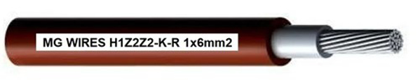 Poza cu MG Wires // 1x6mm2, 0.6/1kV red H1Z2Z2-K-R-6mm2 RD, 100m package (H1Z2Z2-K-R-6MM2/100M)