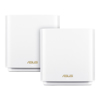 Poza cu ASUS ZenWiFi AX XT8 (W-2-PK) wireless router Gigabit Ethernet Tri-band (2.4 GHz / 5 GHz / 5 GHz) White (ZenWiFi-AX-XT8 2PK White)