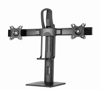 Poza cu Gembird MS-D2-01 Double monitor desk stand, height adjustable, black (MS-D2-01)