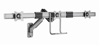 Poza cu Gembird MA-WA3-01 Adjustable wall 3-display mounting arm, 17”-27”, up to 6 kg (MA-WA3-01)