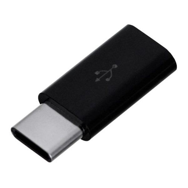 Poza cu Adaptor SAVIO AK-31/B (Micro USB F - USB 3.1 type C M, black color)