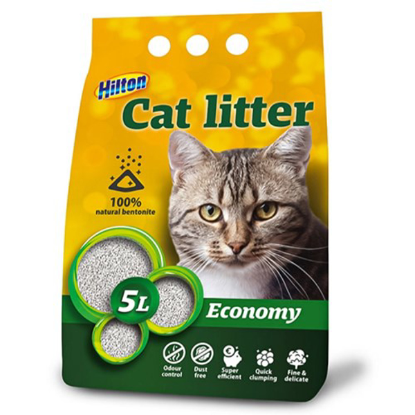 Poza cu HILTON bentonite economy clumping cat litter - 5 l