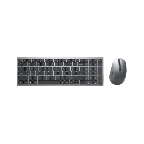 Poza cu DELL KM7120W Mouse si tastatura RF Wireless + Bluetooth QWERTY US International Grey, Titanium (580-AIWM)