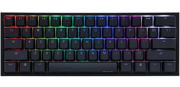 Poza cu Ducky One 2 Mini Tastatura MX-Blue, RGB-LED, black (DKON2061ST-CDEPDAZT1)