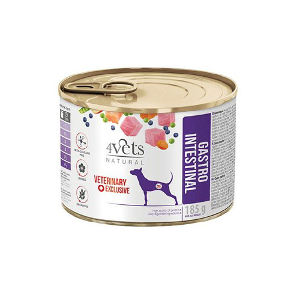 Poza cu 4VETS Natural Gastro Intestinal Dog - wet dog food - 185 g
