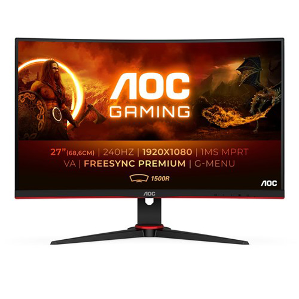 Poza cu AOC G2 C27G2ZE/BK computer monitor 68.6 cm (27'') 1920 x 1080 pixels Full HD LED Black, Red (C27G2ZE/BK)