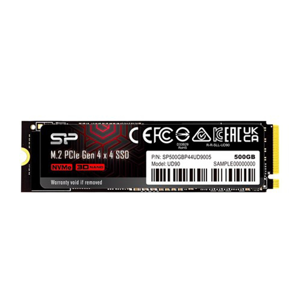 Poza cu Silicon Power UD90 500GB M.2 PCIe NVMe Gen4x4 NVMe 1.4 4800/3700 MB/s (SP500GBP44UD9005)